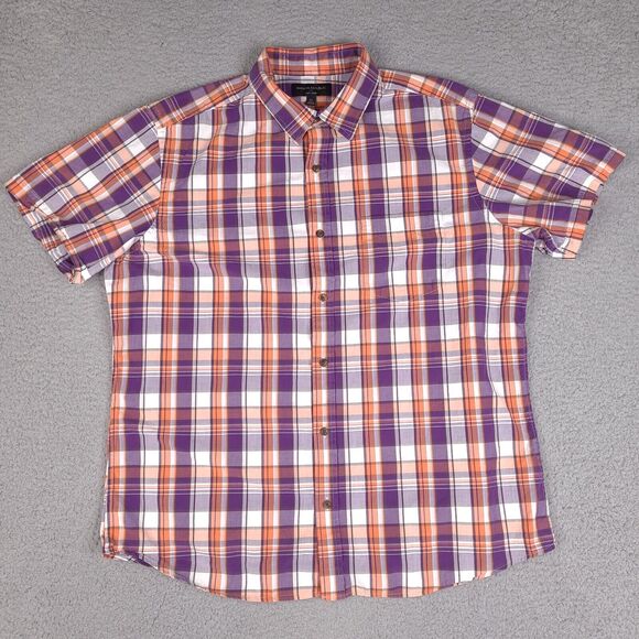 Banana Republic Other - Banana Republic Shirt Mens XL Colorful Plaid Short Sleeve Button Down Soft‎ Wash